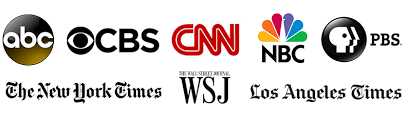 As seen on ABC, CBS, CNN, NBC, PBS, The New York Times, WSJ, Los Angeles Times